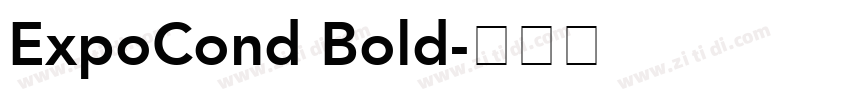 ExpoCond Bold字体转换
